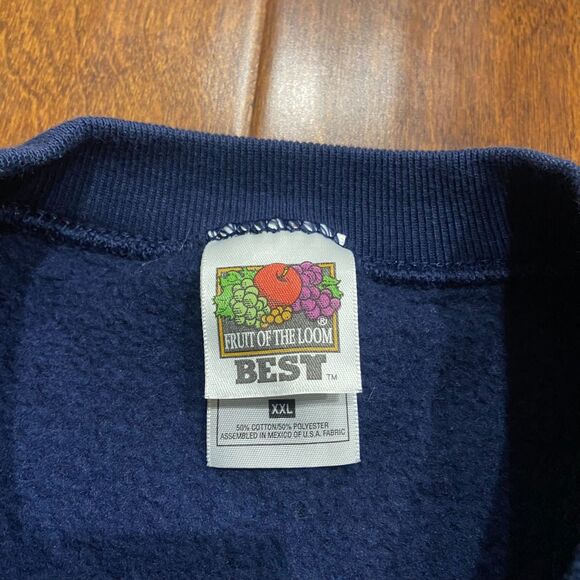 Fruit Of The Loom Vintage Crewneck Sweatshirt Nana Grandma Navy Blue Womens XXL - Picture 6 of 8